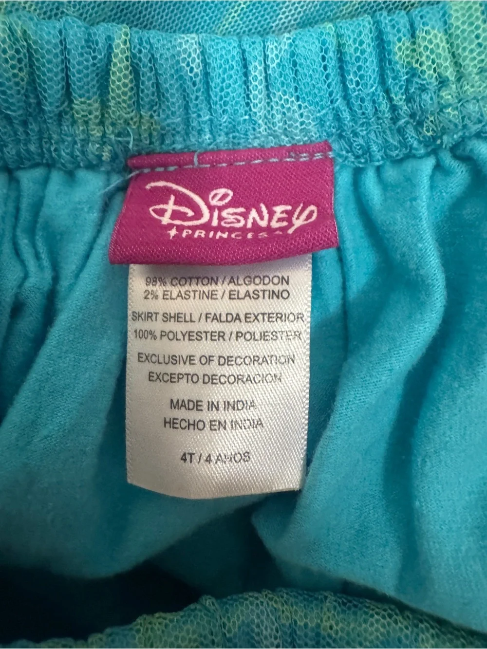 Disney Teal Mermaid Tank Top & Skirt Matching Set